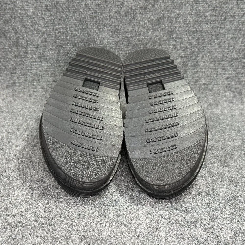 Dr. Martens Myles‎ Brando Leather Buckle Slide Sandals Women's 10 Black Platform